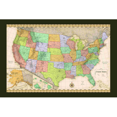 " Classic USA Map 2 "