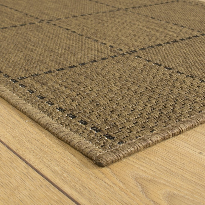 Berrien Geometric Hand Woven Indoor / Outdoor Area Rug, Runner 80 x 180cm