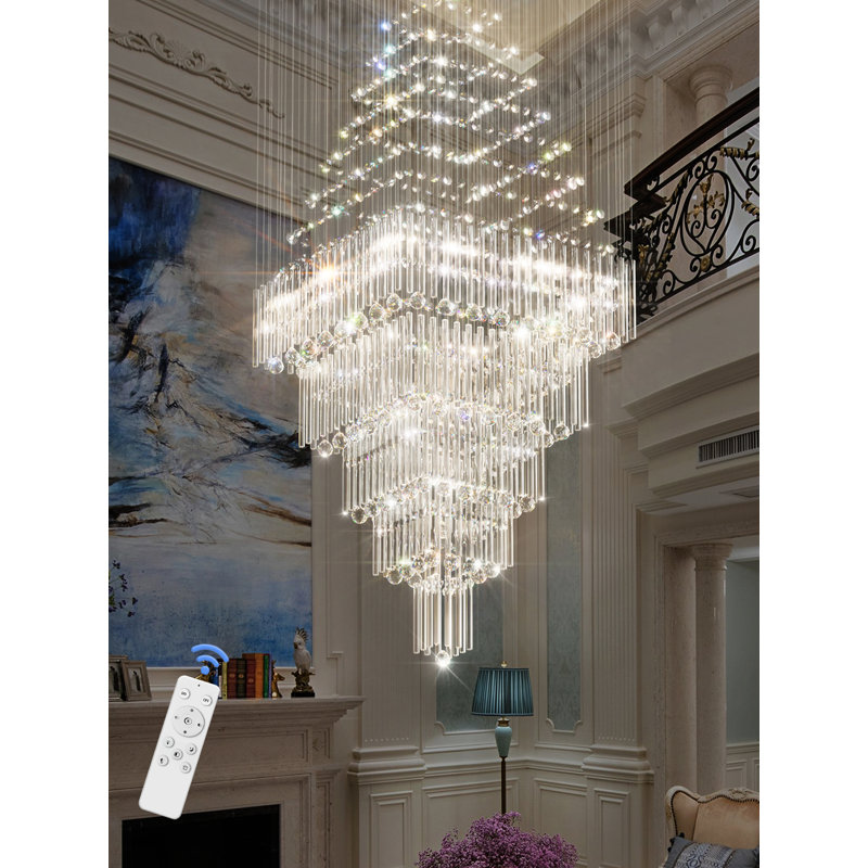 Grand lustre carré en cristal Kaillan
