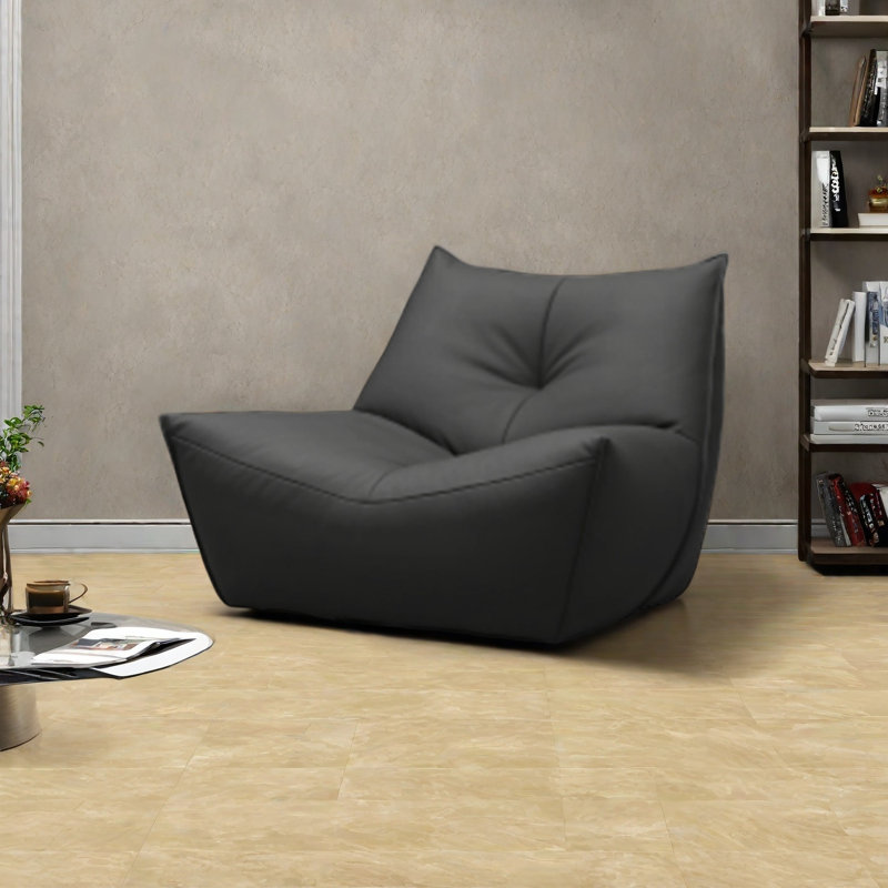 Chaise pivotante d'inspiration moderne de luxe, Noir