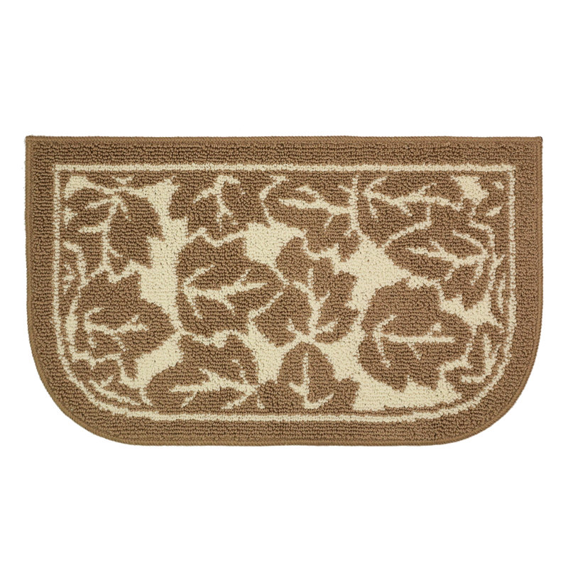 Tapis de cuisine en jacquard Chamaueun Home Decor, Demi-cercle 1 pi 6 po x 2 pi 6 po