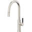 Corsano Contemporary Pull Down Kitchen Faucet with Button Sprayer High Arc Spout and BST Series Handle-755989788