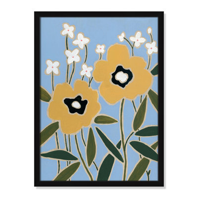 Maura "Woodblock Floral II" Print