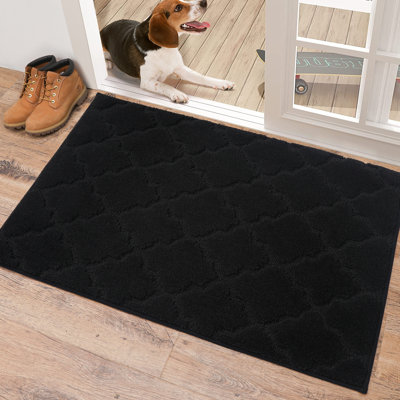 Monfield Non-Slip Geometric Doormat