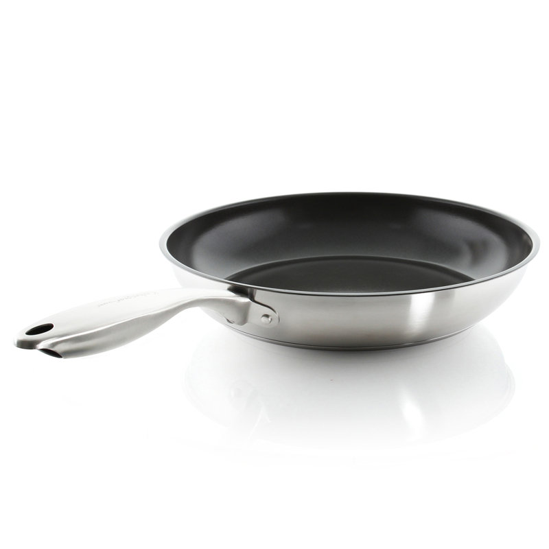Poêle à frire antiadhésive en acier inoxydable Chantal Kitchengear, 11"