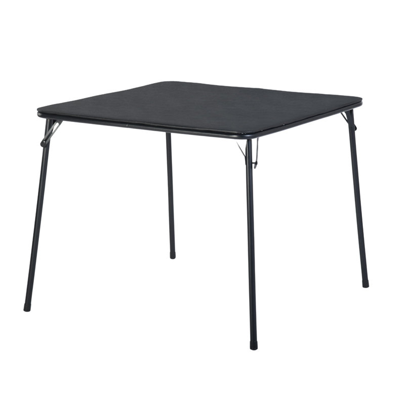Northboro 86cm Square Folding Table, Black