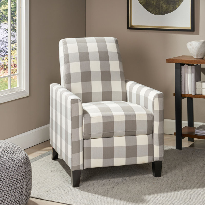 Fauteuil inclinable en tissu Huntoon, Mélange de polyester gris