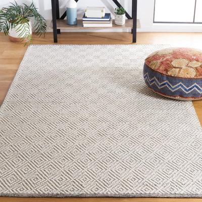 Tapis à motif géométrique tissé à la main Zahid