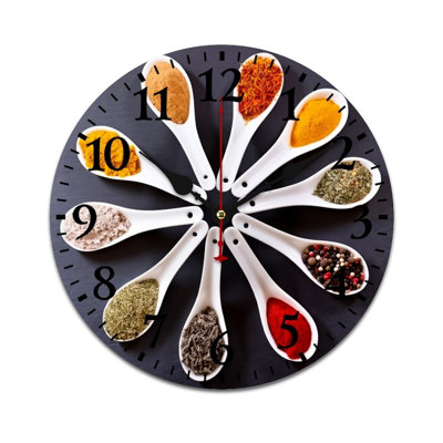 Horloge murale 12 po x 12 po Watercolor Fish