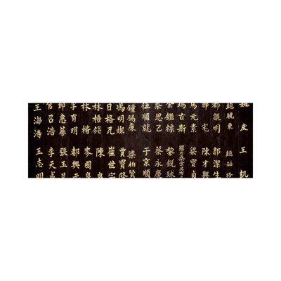 Close-Up Of Chinese Ideograms - Wrapped Canvas Panoramic Print