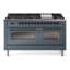 ILVE Nostalgie II 60 Dual Fuel Range, 9 Burners, Griddle-233756768-233757078