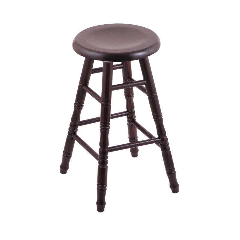 Tabouret tournant 30 ", Érable cerisier foncé
