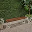 Banc d'extérieur en métal / bois-130374747