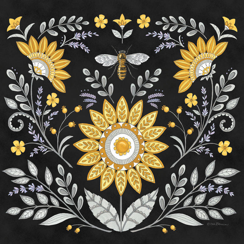 Jamaca Bee Scandinavian par Deb Strain, H 12 po x l 12 po
