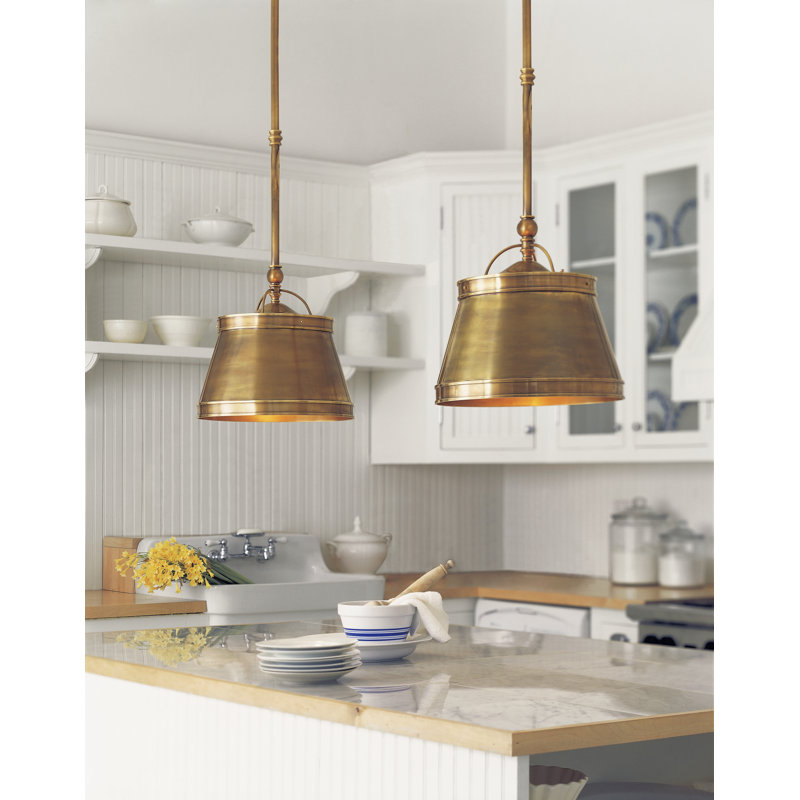 Chapman & Myers Sloane Single Shop Light, Antique Nickel