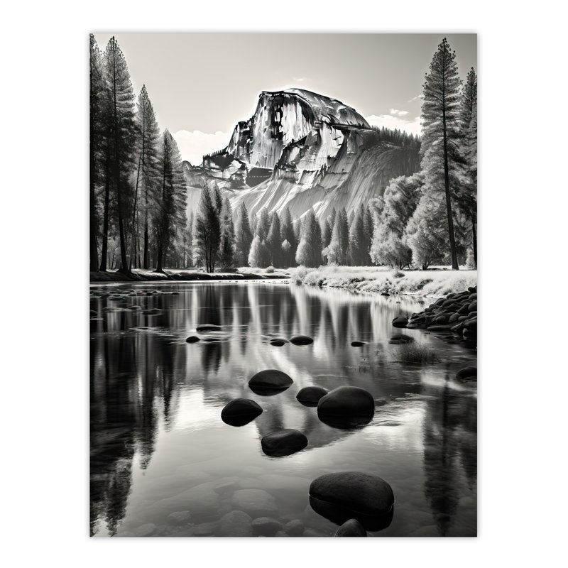 Majestic Yosemite Valley Iconic Half Dome Photo Photography Large Wall Unframed Art Poster Print Thick Paper 18X24 Inch