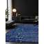 Tapis bleu soyeux et moelleux-2127327700