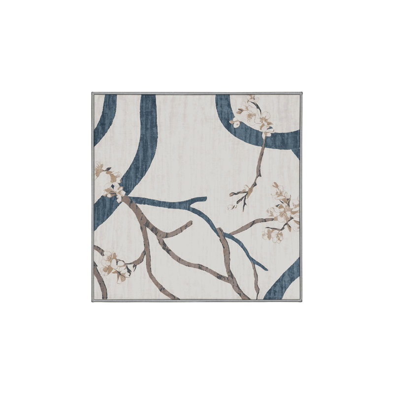 Machine Washable Gray Area Rug