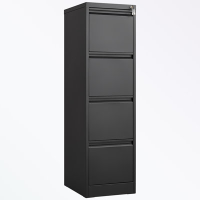Steel frame File Cabinet with Lock and 4 Drawers