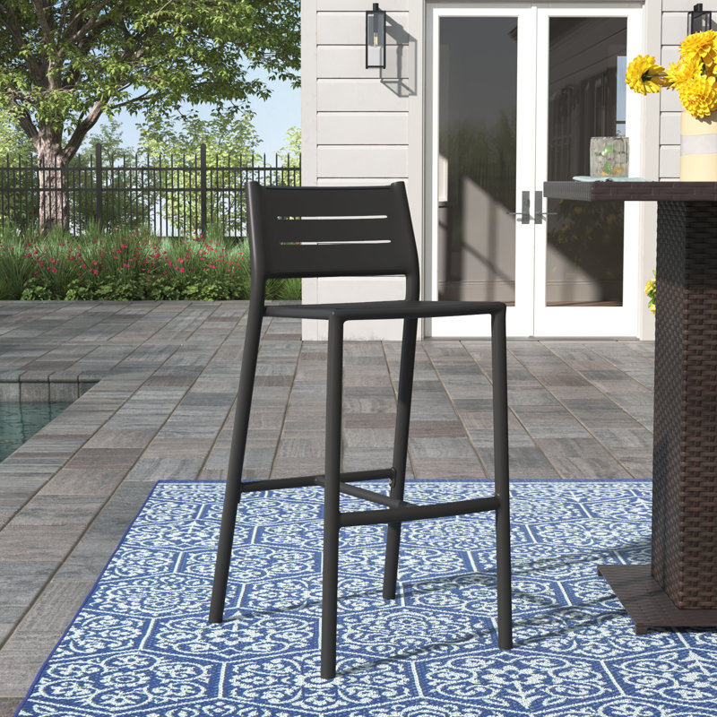 Tabouret de bar 30,5 po Eiland, Noir, noir, noir, noir, Gris, 1