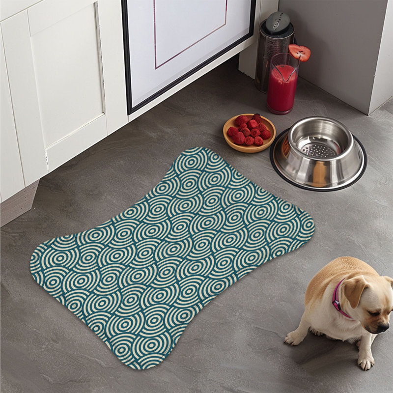 Tapis d'alimentation en os rose 1 pièce
