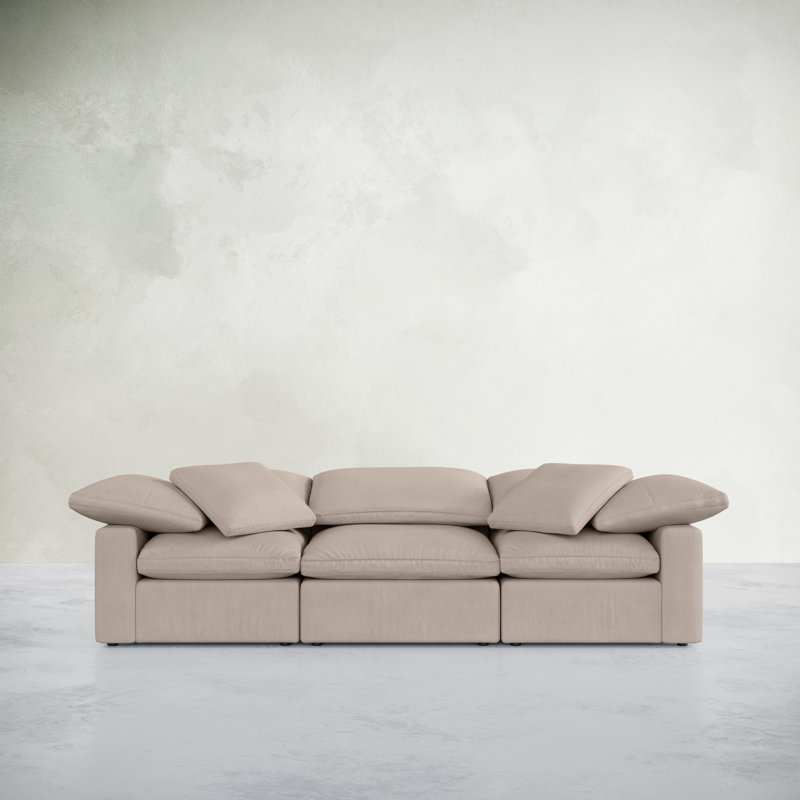 Soho Sofa, Fawn Polyester Blend