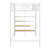 Twin Size Metal Loft Bed – Upper Grid Storage Shelf & Lateral Storage Ladder-707136159