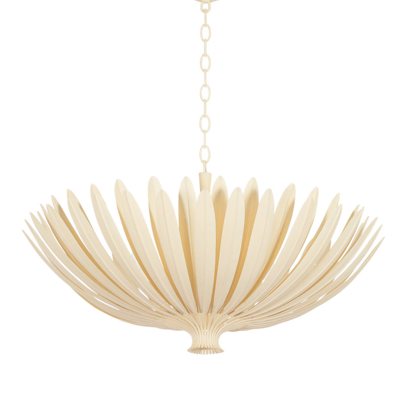 Greendale Floor Lamp, 18.25" H x 35.5" W x 35.5" D, Natural, 8 Lights