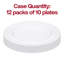 Assiettes à pâtisserie rondes en plastique transparent économique (6,25 po) - 120 assiettes