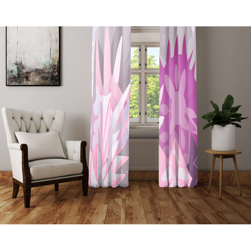 Rideau en polyester Tethys, L 20 po x L 82 po