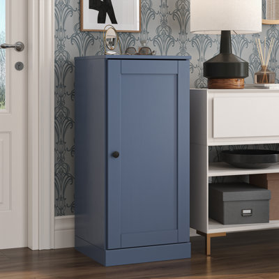 100% Solid Wood Narrow Shoe Storage Cabinet with Shaker Door, Adjustable Shelves, Space Saving Stackable Organizer, 16.5" W x 35.75" H