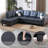 Bawan Faux Leather L-Shaped Sectional-2029014146-2029014198