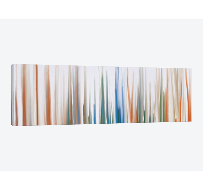 « fluorescence charme », reproduction d’art sur toile tendue, H 16 po x l 48 po x P 1,5 po, Toile avec cadre noir