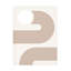 Beige arc n ° 2 - reproduction sur toile tendue-95450973