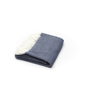 Soft Acrylic Herringbone Throw Blanket