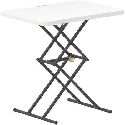 Table pliante, réglage de la hauteur à une main, 3 hauteurs, petite table pliante multifonctionnelle 28 po