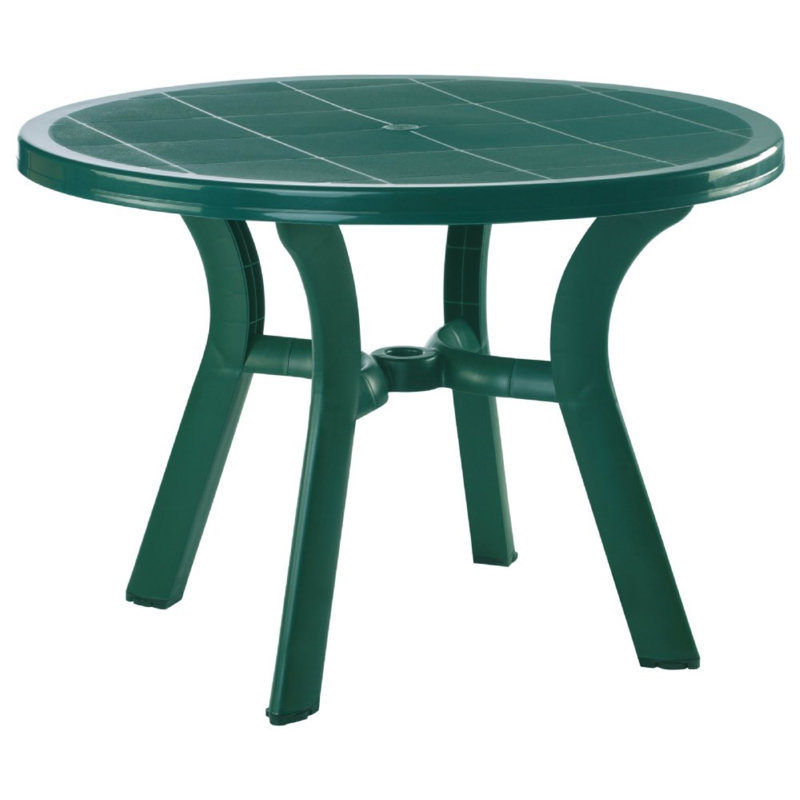 Table de salle à manger Makena, Vert foncé