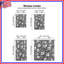 Rideaux de fenêtre blancs à motif floral en relief - 2 panneaux-2125239788-2125239786