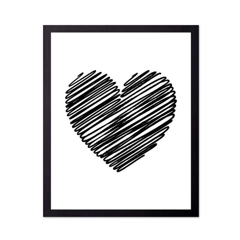 Silhouette de cœur, Unframed, Poster, 24"H x 32"W