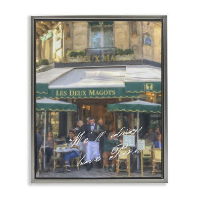  "Always Have Paris Bistro", art mural encadré par Graffi * Tee