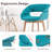 Modern Dining Room Accent Arm Chairs,Fabric Mid-Century Upholstered Side Seat with Solid Wood Legs-67844280