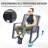 2-Person Outdoor Patio Bistro Metal Rocking Conversation Set With Table