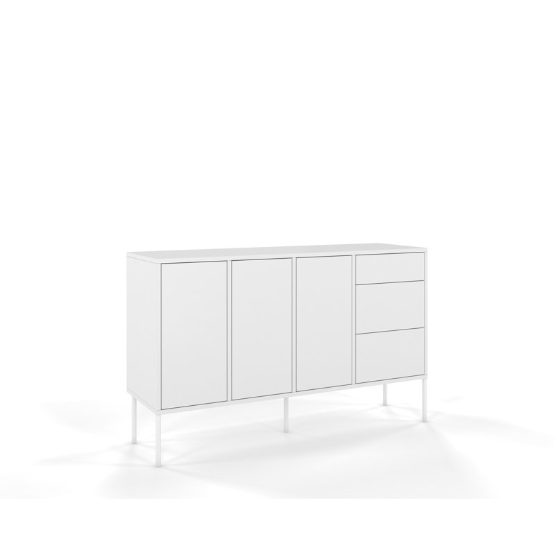 Caola 130cm Sideboard, White
