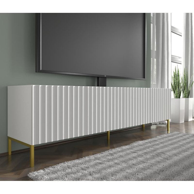 Silja Unfinished TV Stand for TVs up to 65", White