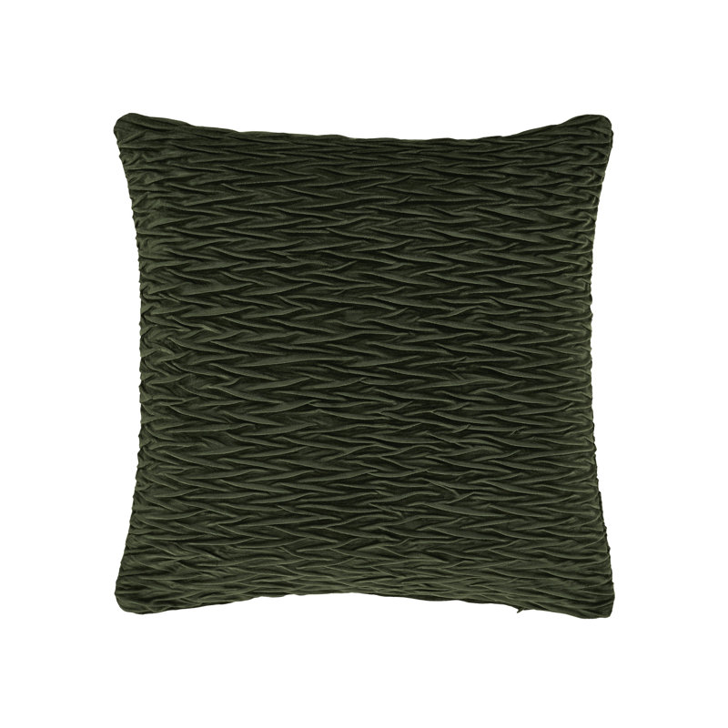 Housse de coussin décoratif carrée 20 po Townsend, Vert forêt