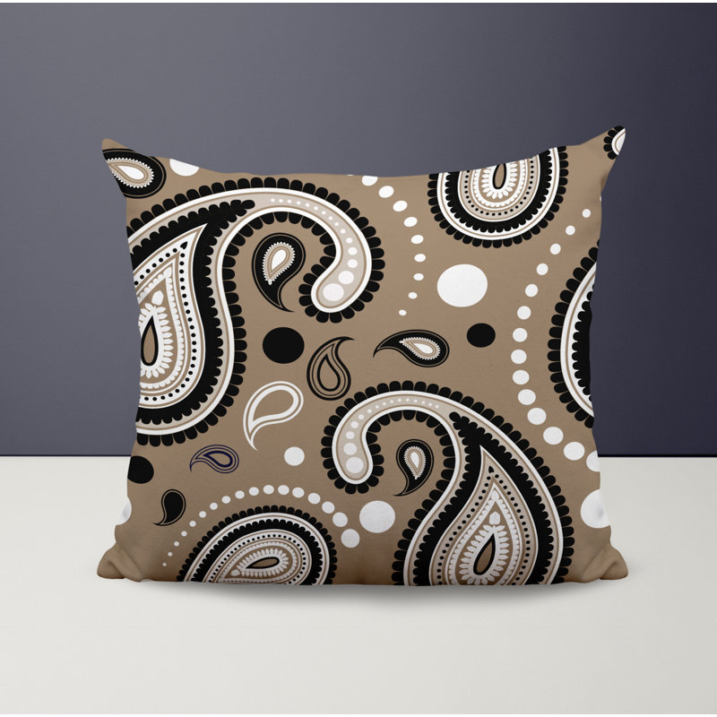 Housse et insert de coussin décoratif en polyester, Beige, L 15 po x H 15 po