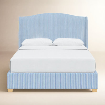 Allis Cotton Wingback Bed