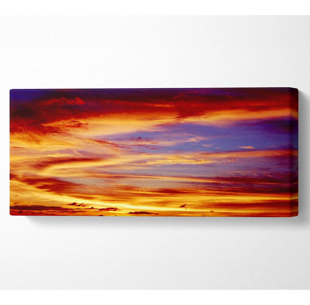 Roter Himmel bei Nacht Shepherds Delight Panoramaleinwand