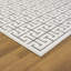 Tapis moderne à motif géométrique à treillis-117597822