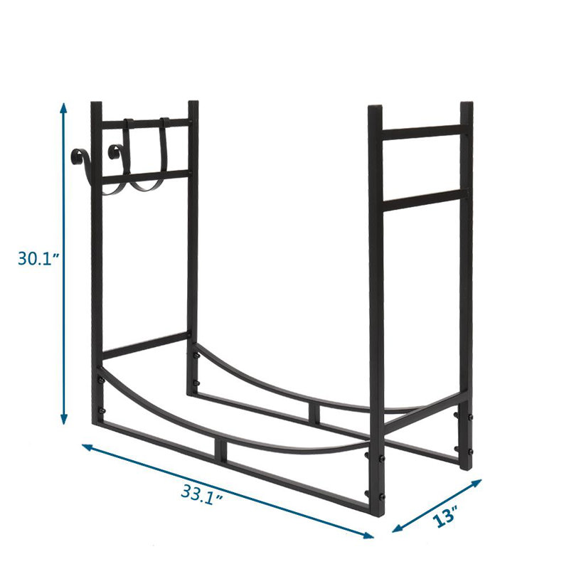 Armetrice 33.07'' W Metal Log Rack
